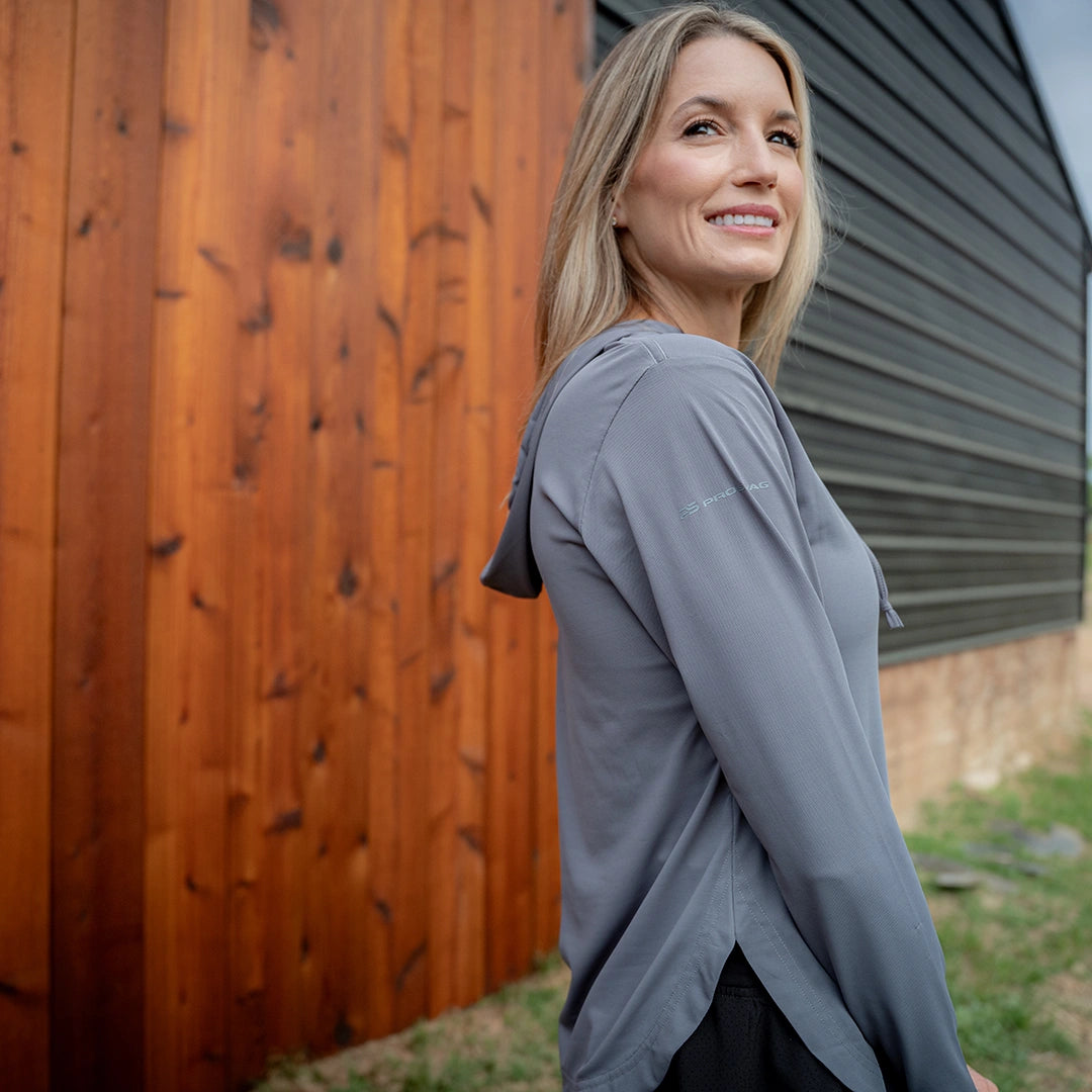 ProTek™ Women's Long Sleeve Hoodie - Fossil Gray