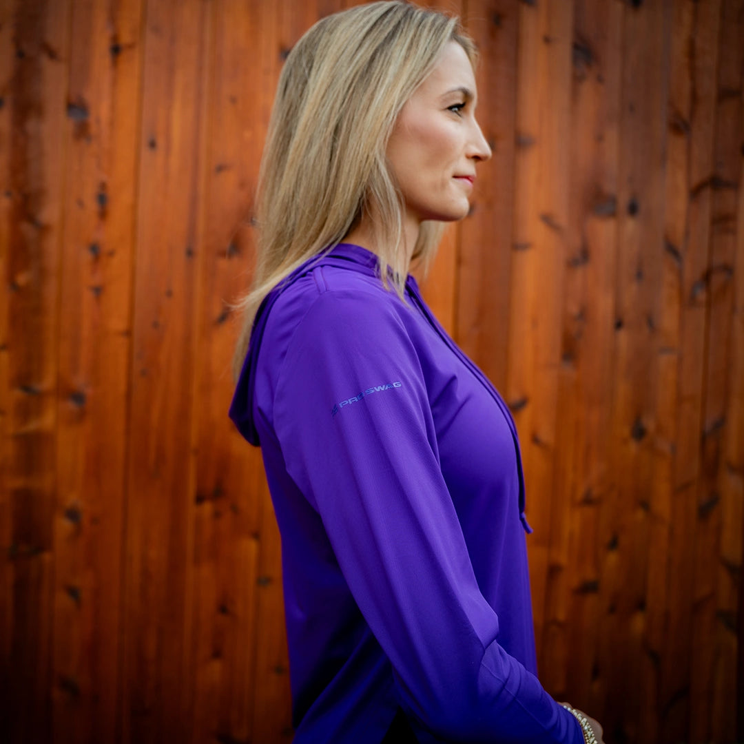 ProTek™ Women's Long Sleeve Hoodie - Indigo Purple