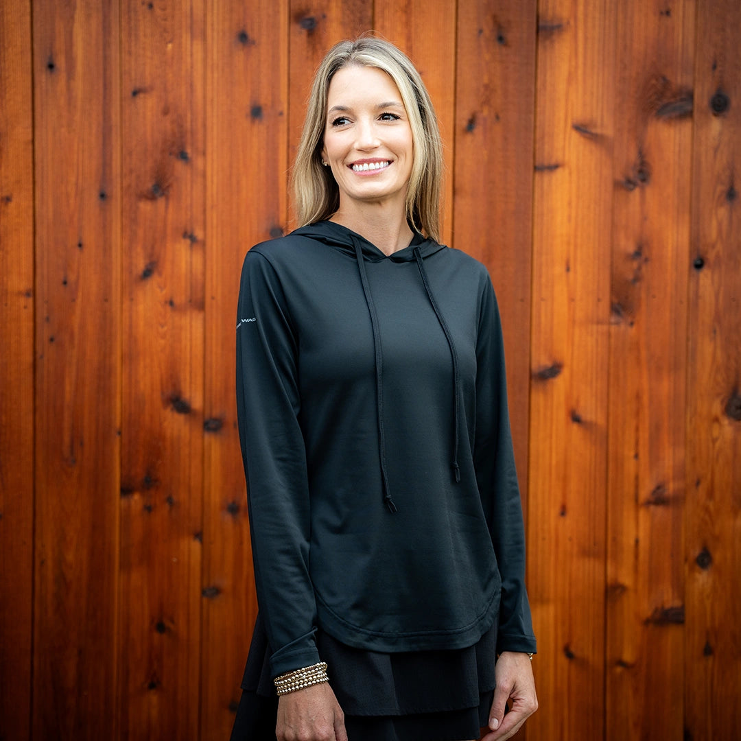 ProTek™ Women's Long Sleeve Hoodie - Sable Black