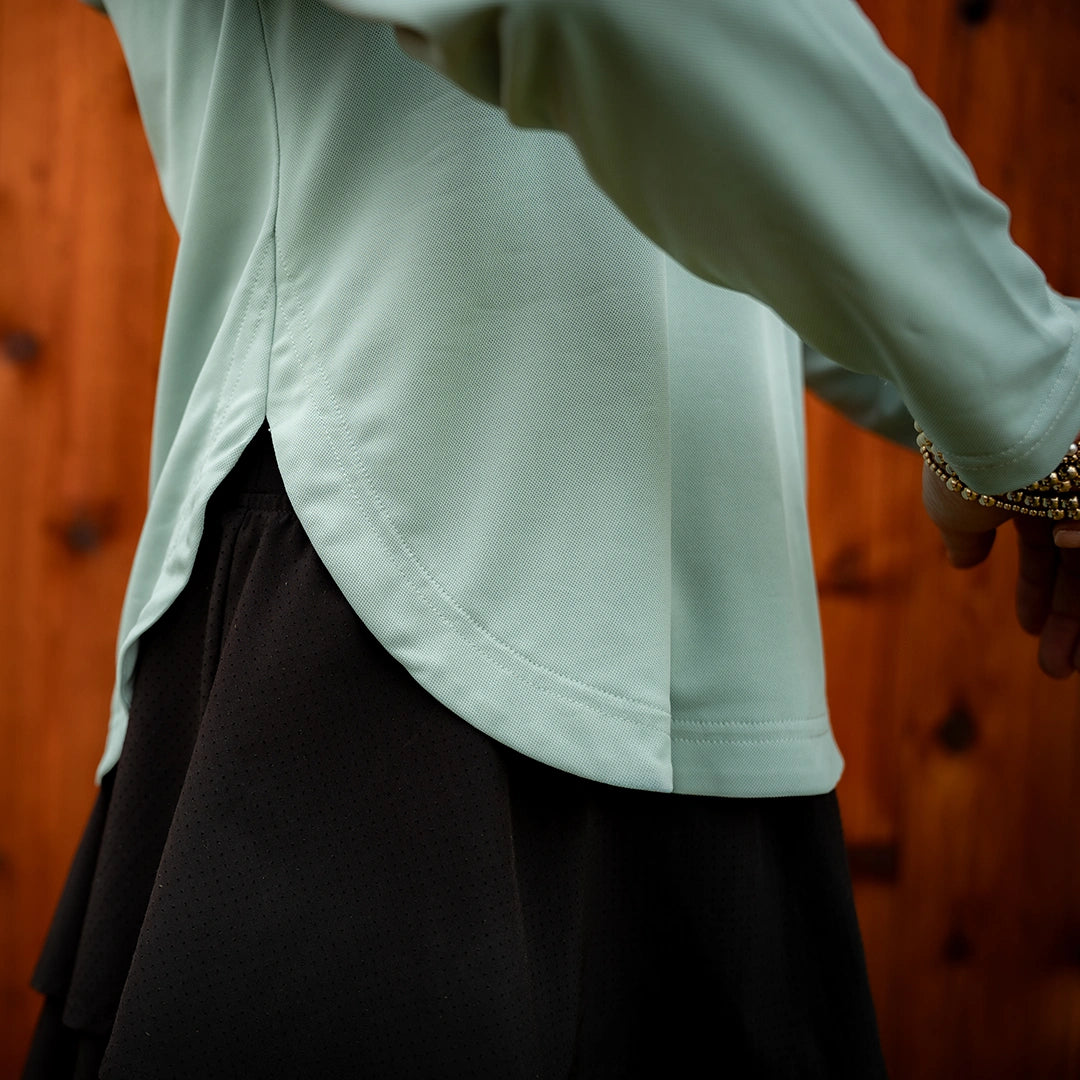 ProTek™ Women's Long Sleeve Hoodie - Seafoam Green