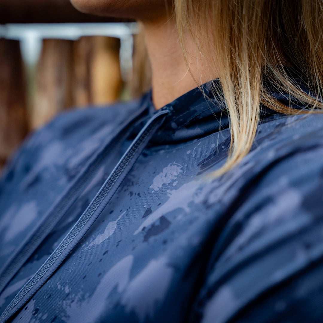 ProTek™ Women's Camo Long Sleeve Hoodie - Volcanic