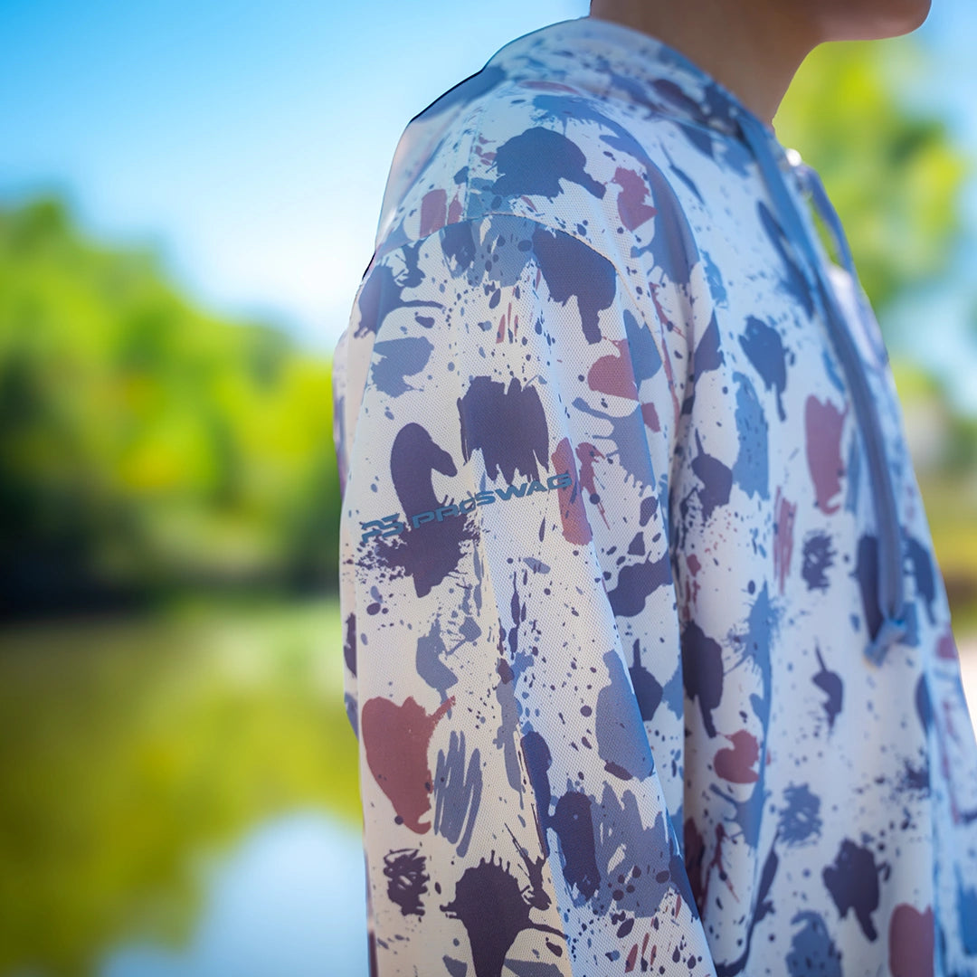 ProTek™ Youth Camo Long Sleeve Hoodie - Arctic
