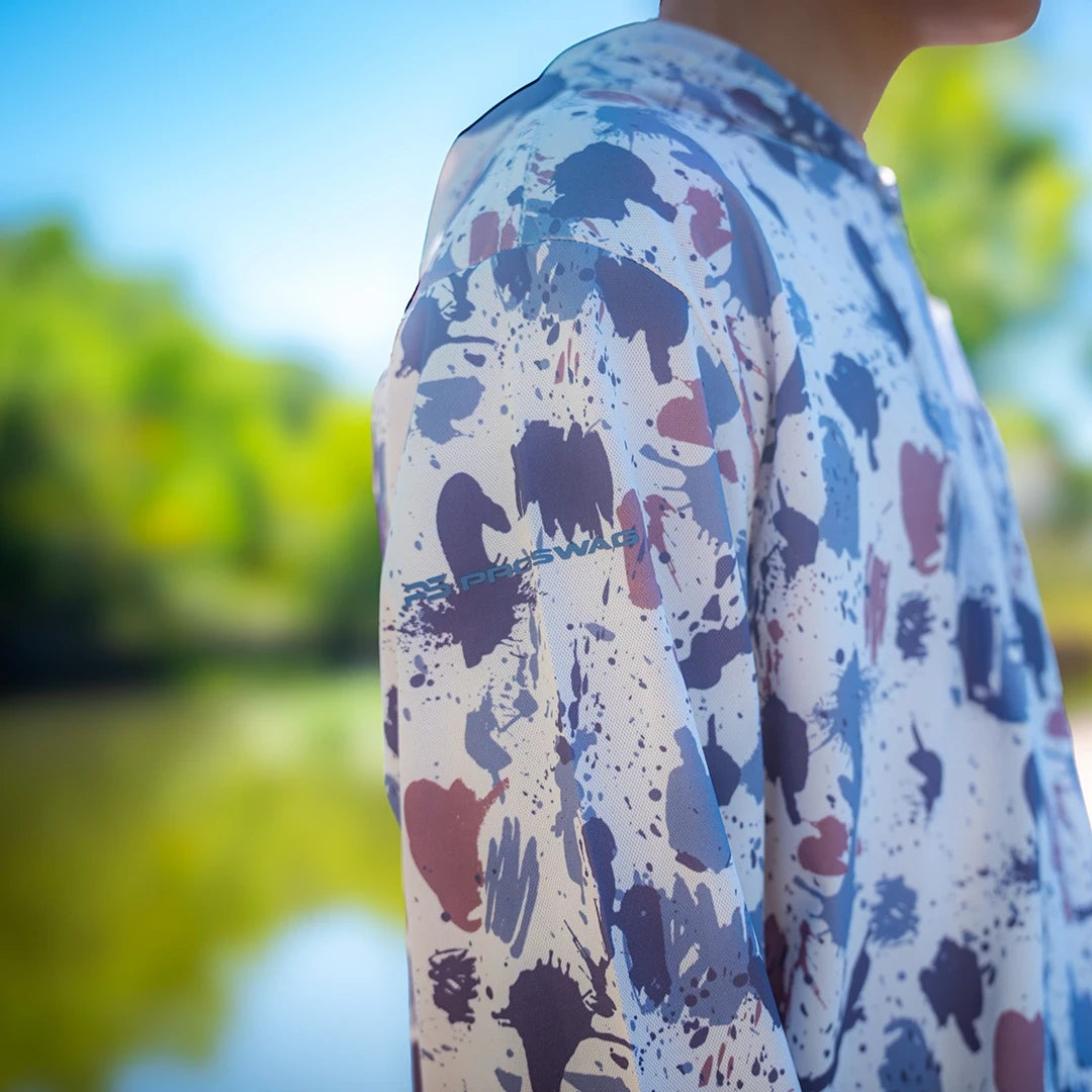 ProTek™ Youth Camo Long Sleeve Hoodie - Arctic