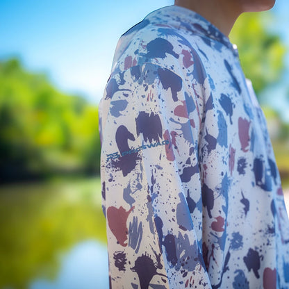 ProTek™ Youth Camo Long Sleeve Hoodie - Arctic