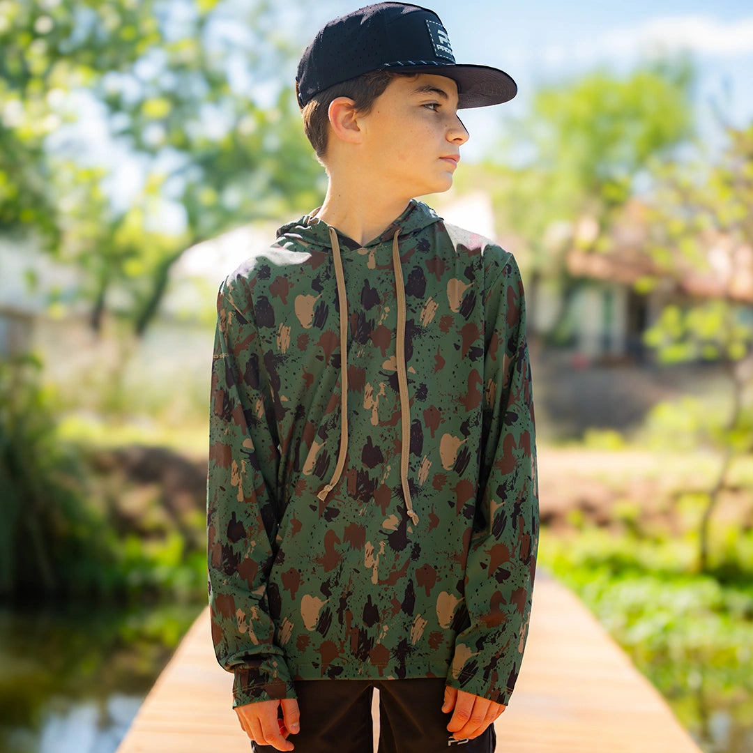 ProTek™ Youth Camo Long Sleeve Hoodie - Artemis