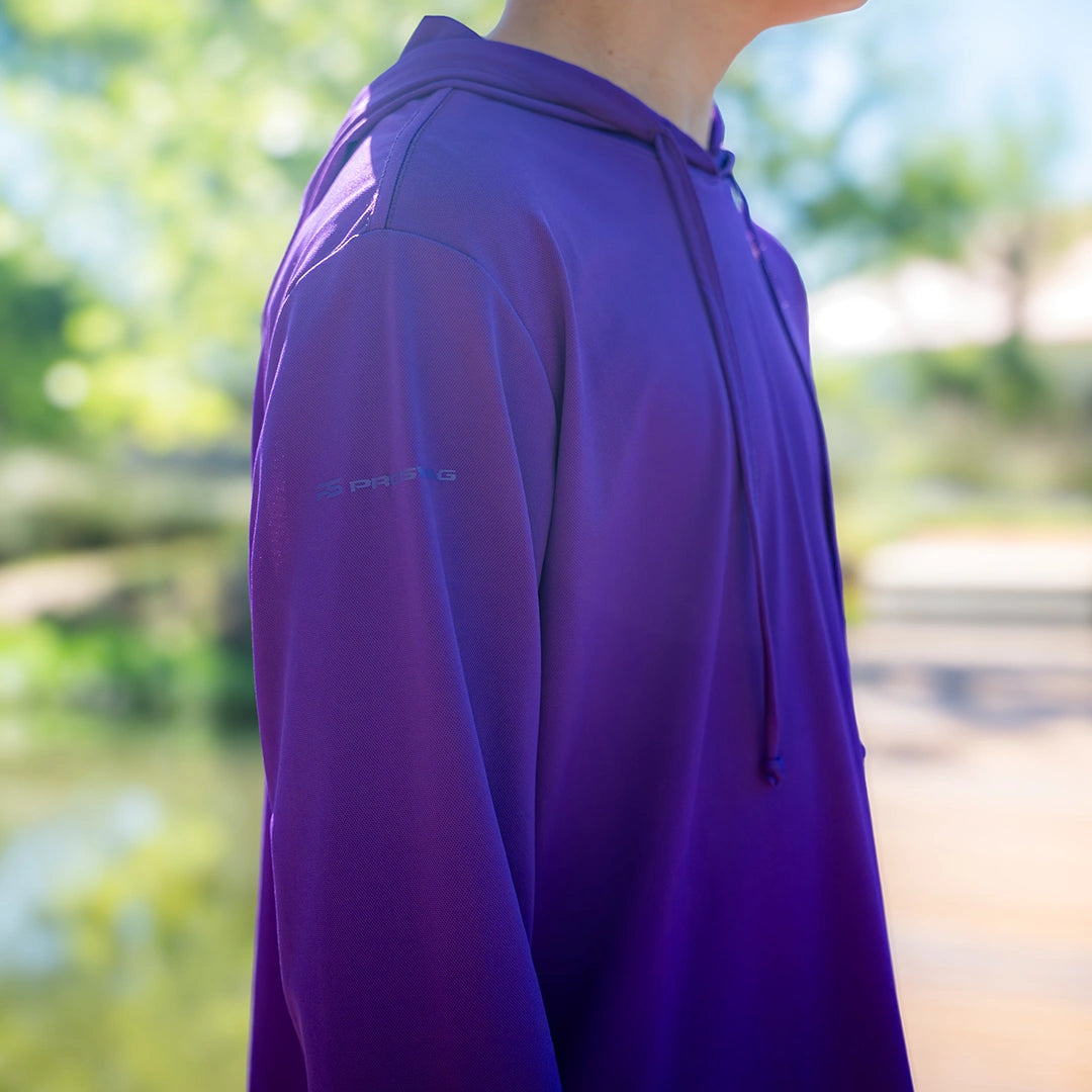 ProTek™ Youth Long Sleeve Hoodie - Indigo Purple