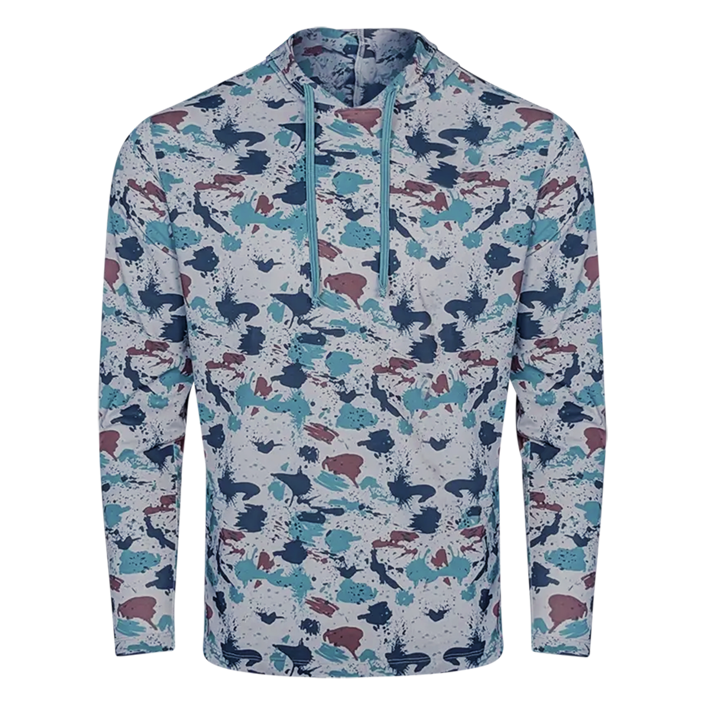 PS300H Long Sleeve Performance Fishing Hoodie - Baja Camo 3