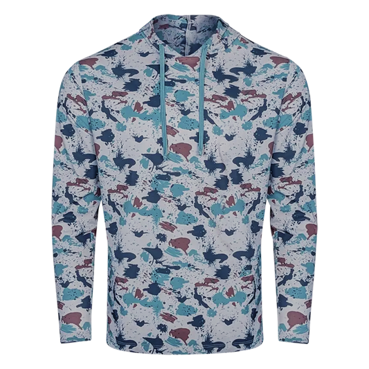 PS300H Long Sleeve Performance Fishing Hoodie - Baja Camo 3