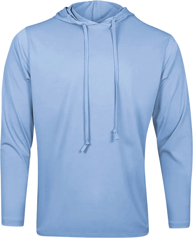 PS300H Long Sleeve Performance Fishing Hoodie - Coastal Blue