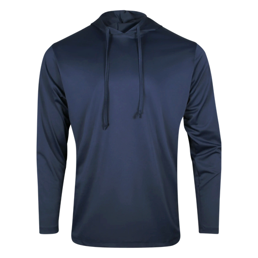 PS300H Long Sleeve Performance Fishing Hoodie Midnight Blue