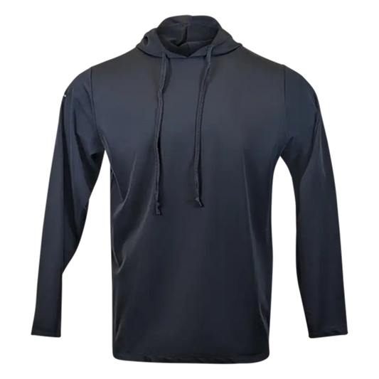 PS300H Long Sleeve Performance Fishing Hoodie - Sable Black