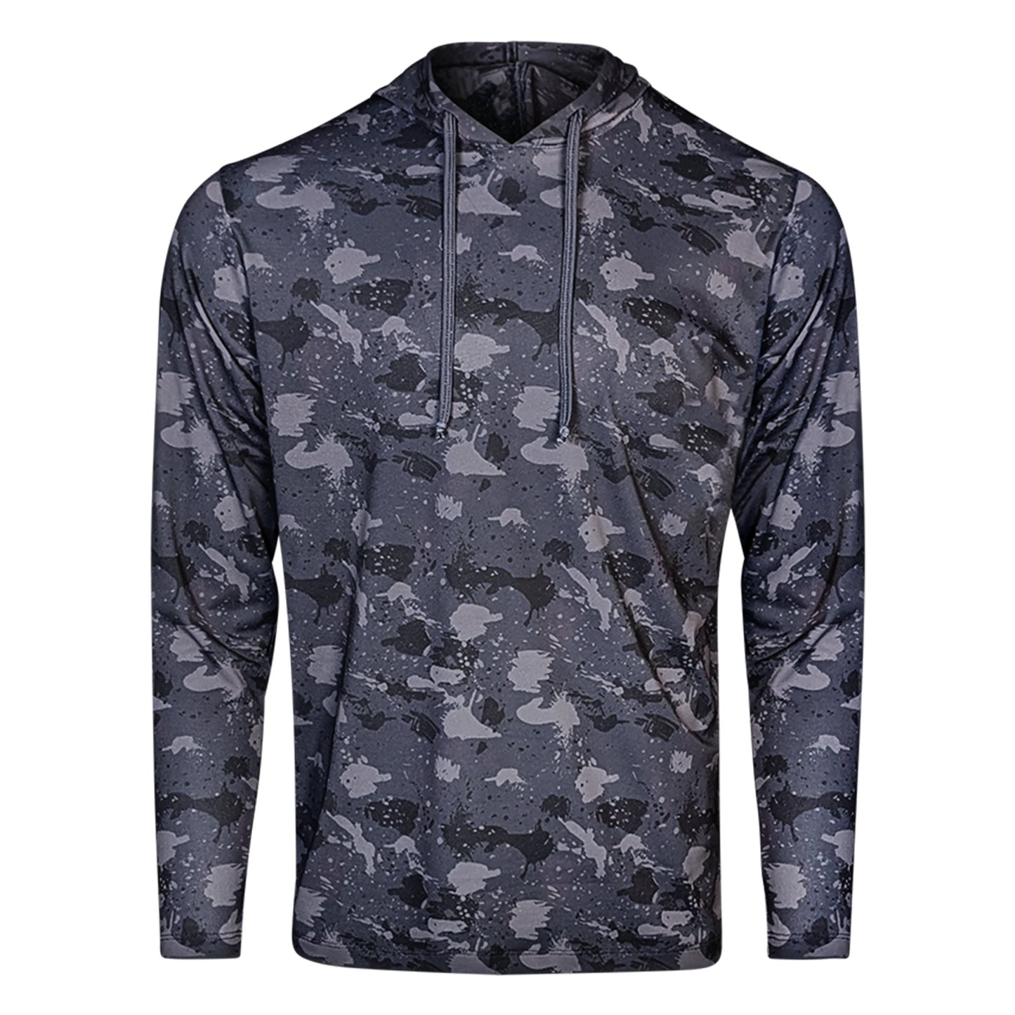 PS300H Long Sleeve Performance Fishing Hoodie - Volcanic Camo 5