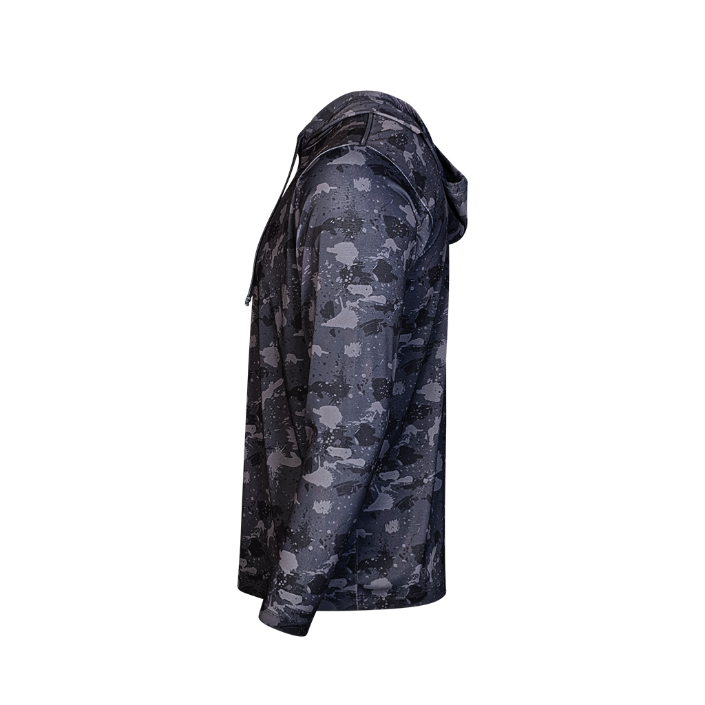 PS300H Long Sleeve Performance Fishing Hoodie - Volcanic Camo 5