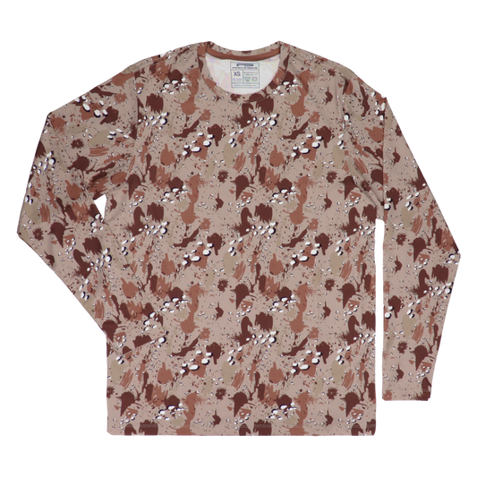 ProTek™ Camo Long Sleeve Crew Neck - Chocolate Chip