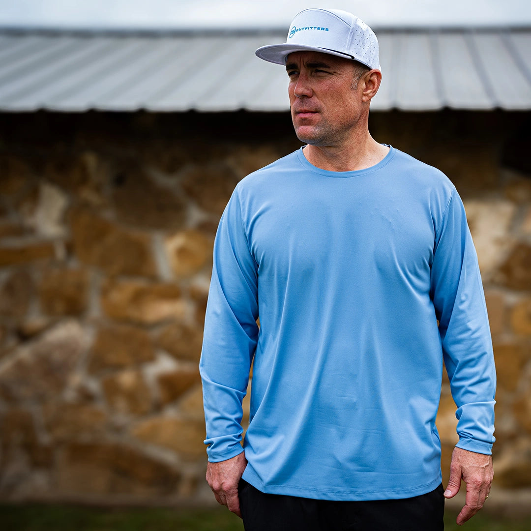 ProTek™ Long Sleeve Crew Neck - Coastal Blue