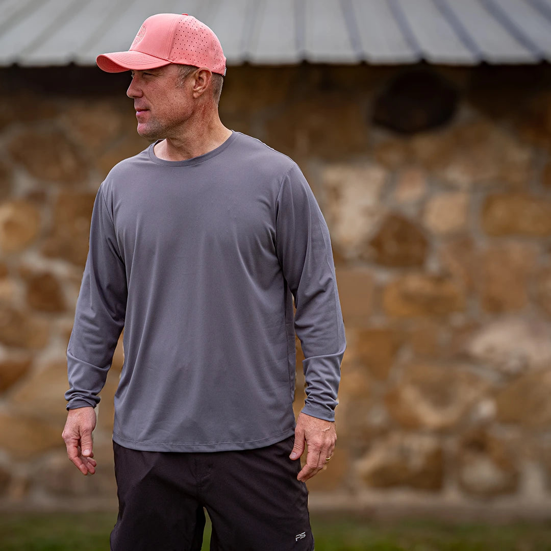 ProTek™ Long Sleeve Crew Neck - Fossil Gray