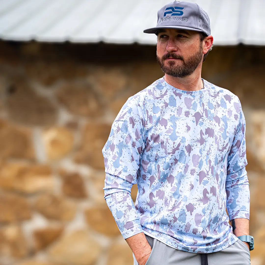 ProTek™ Camo Long Sleeve Crew Neck - Glacial