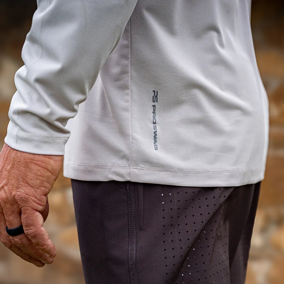 ProTek™ Long Sleeve Crew Neck - Oyster White