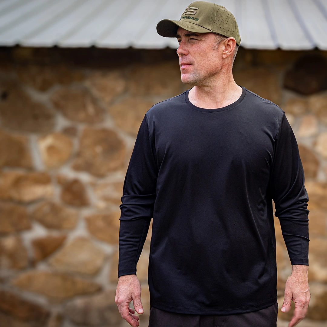 ProTek™ Long Sleeve Crew Neck - Sable Black