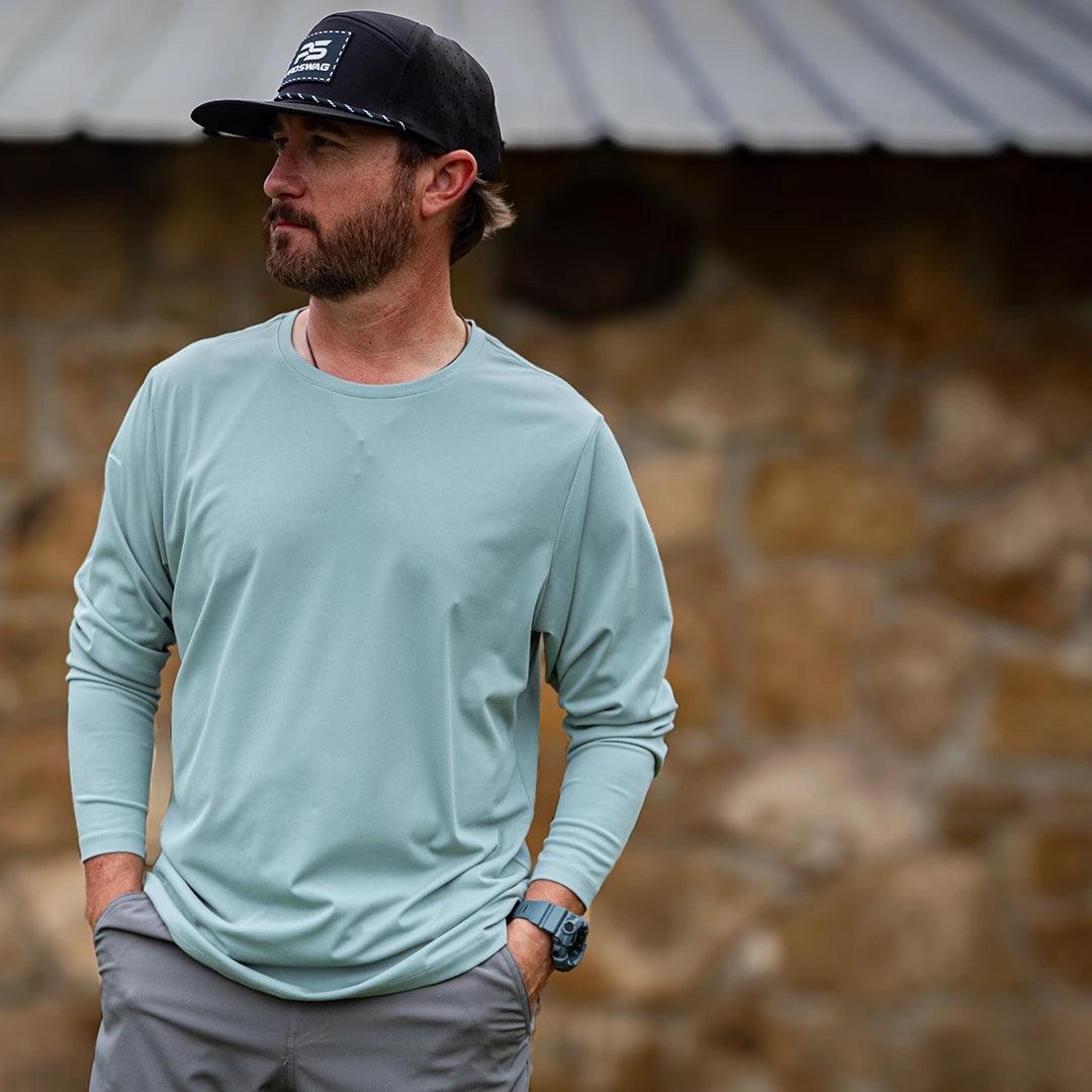 ProTek™ Long Sleeve Crew Neck - Seafoam Green