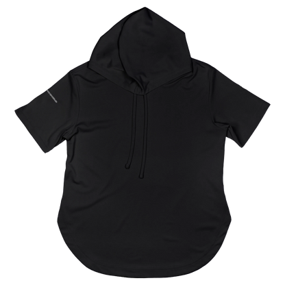 ProTek™ Women's Short Sleeve Hoodie - Sable Black