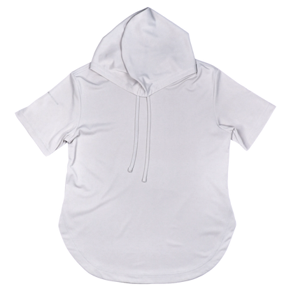 ProTek™ Women's Short Sleeve Hoodie - Salt White