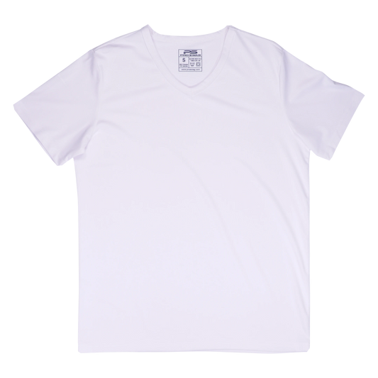 ProTek™ Short Sleeve V-Neck - Salt White