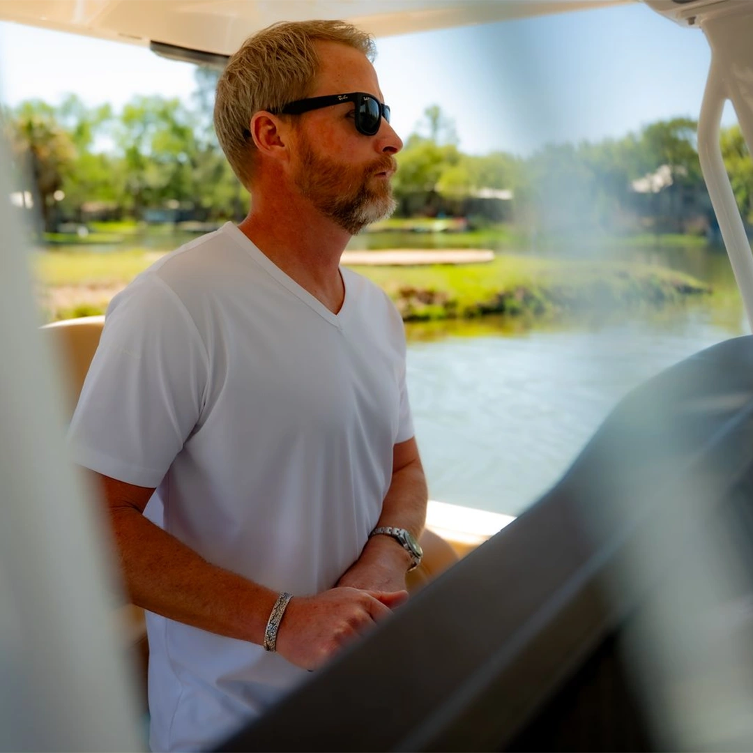 ProTek™ Short Sleeve V-Neck - Salt White