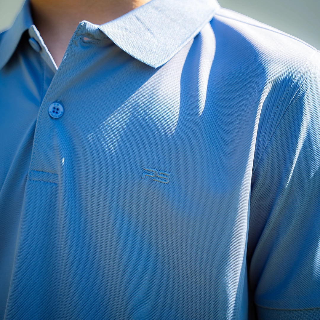 ProTek™ Youth Vintage Polo - Coastal Blue