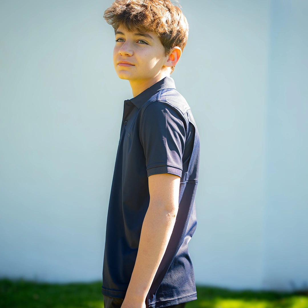 ProTek™ Youth Vintage Polo - Midnight Blue