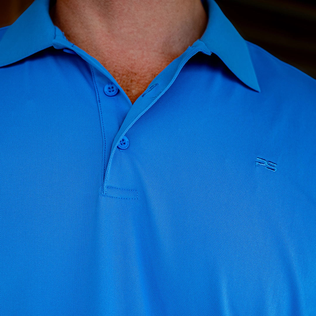 ProTek™ Vintage Polo - Ocean Blue