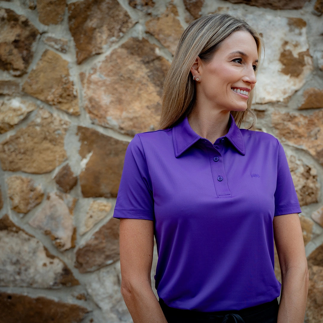 Women's Premium Performance Polo - Indigo Purple