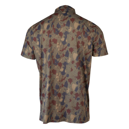 Premium Performance Camo Polo - Clay