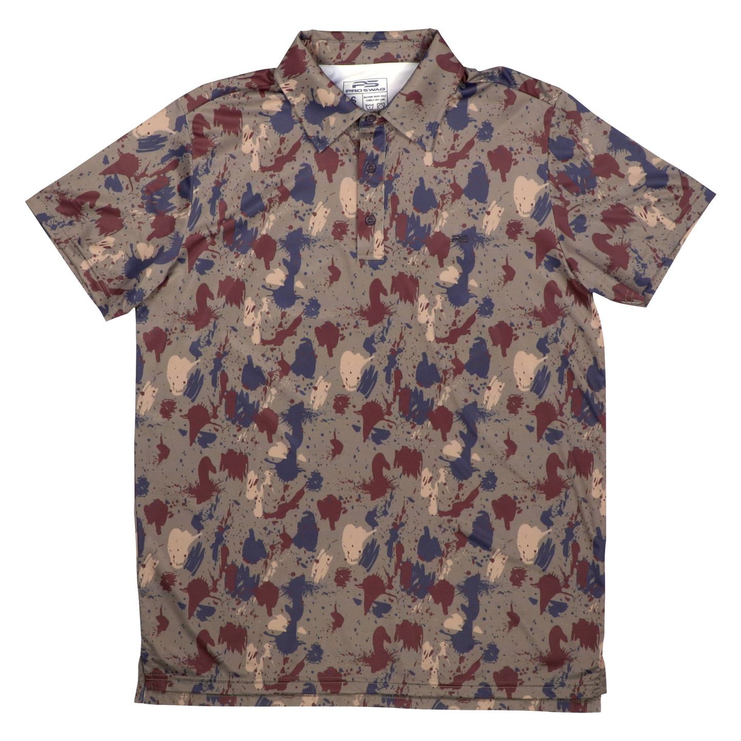 Camo Premium Series Performance Golf Polo Shirt