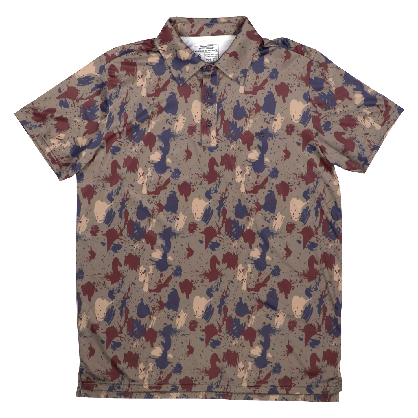 Premium Performance Camo Polo - Clay