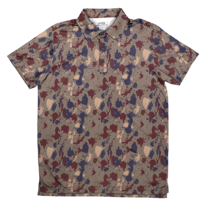 Premium Performance Camo Polo - Clay