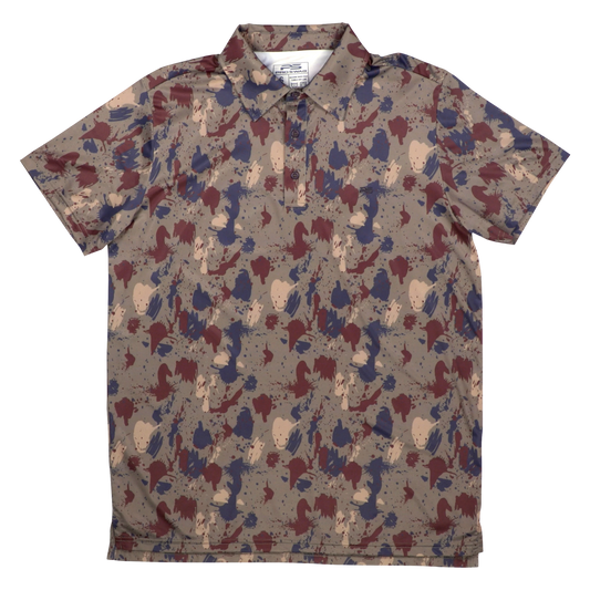 Premium Performance Camo Polo - Clay