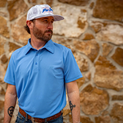 Premium Performance Polo - Bahama Blue