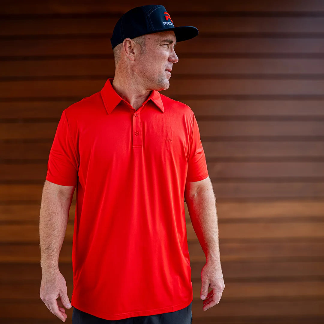 Premium Performance Polo - Cardinal Red