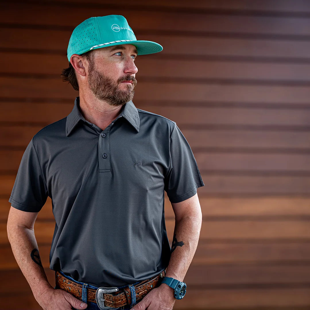 Premium Performance Polo - Fossil Gray