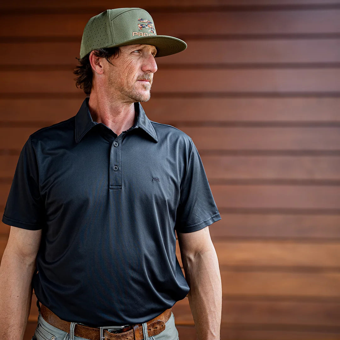Premium Performance Polo - Sable Black