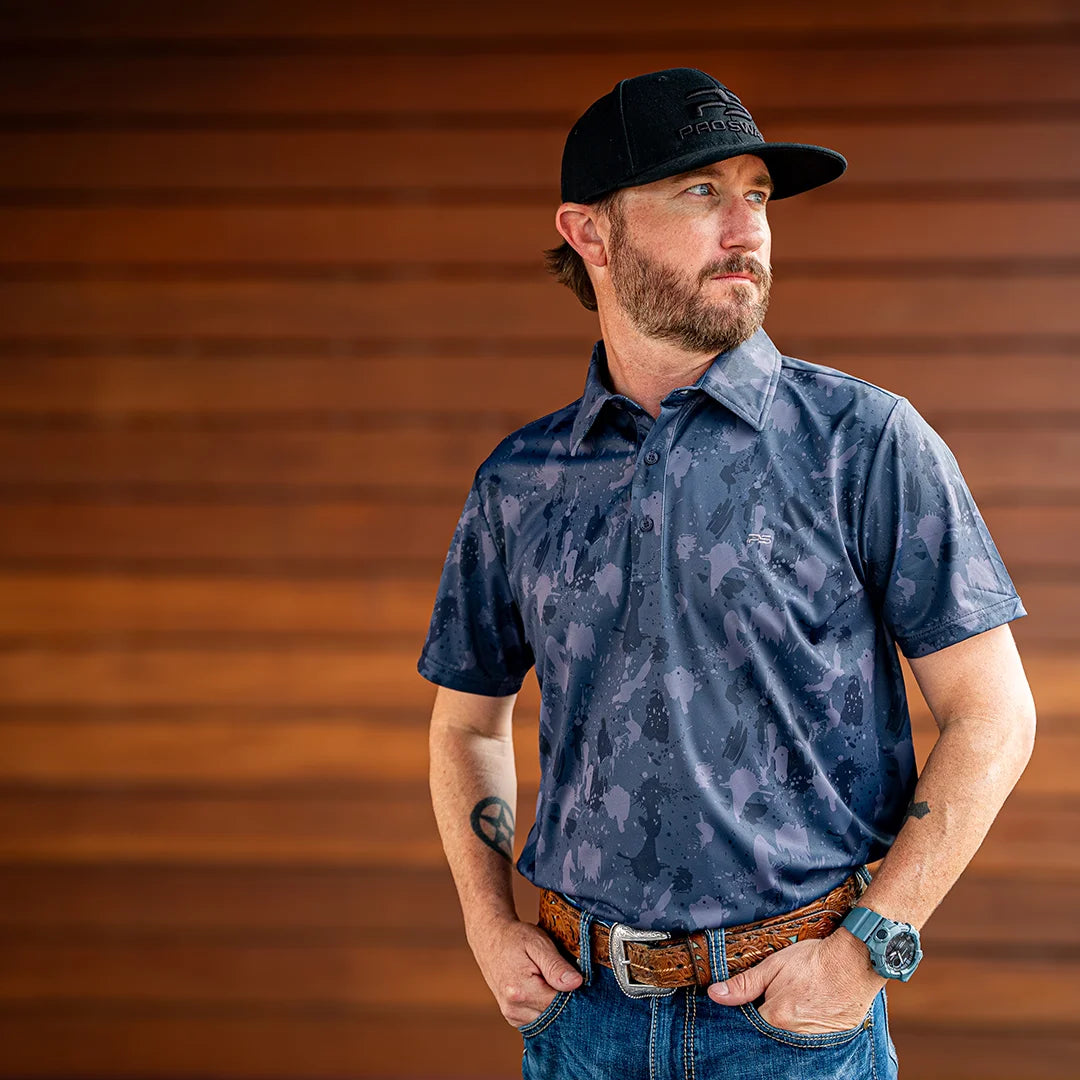 Premium Series Camo Polo - Volcanic