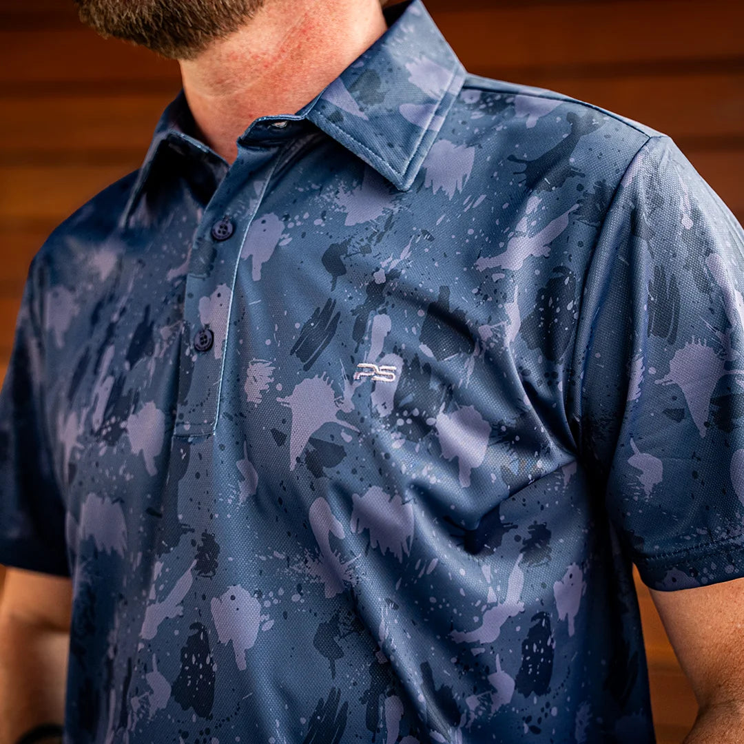 Premium Series Camo Polo - Volcanic