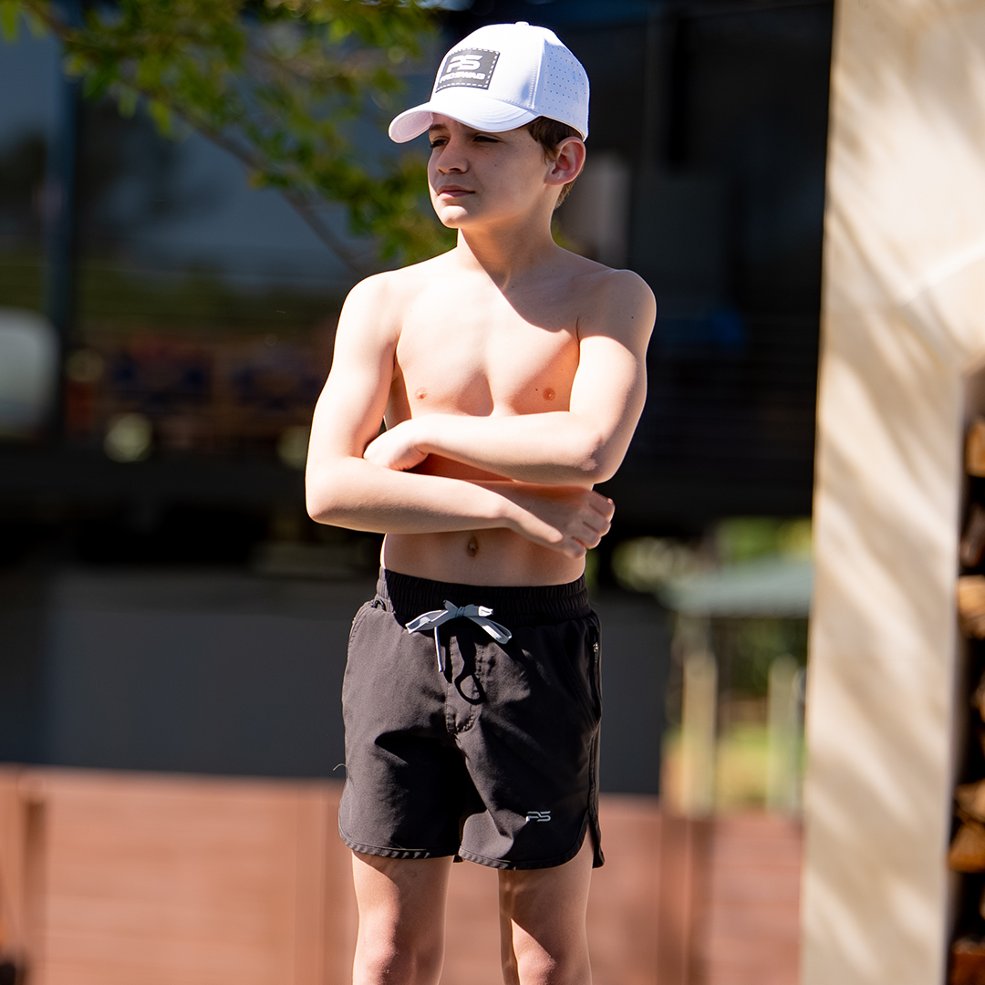 Youth Performance Shorts - Sable Black