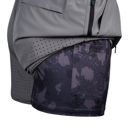 Youth Performance Shorts - Fossil Gray