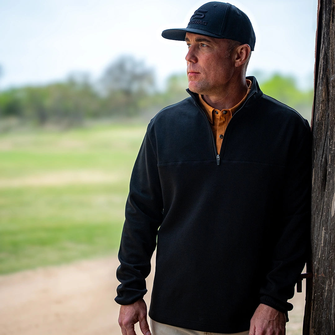 Performance 1/4 Zip Pullover - Sable Black