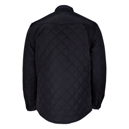 Quilted Shacket - Sable Black