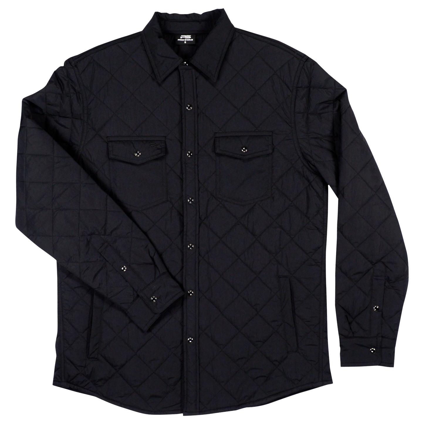 Quilted Shacket - Sable Black