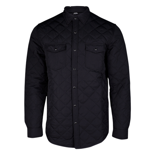 PS710 Quilted Shacket-Sable Black