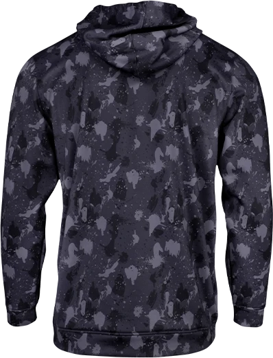 Performance Hoodie - Volcanic Camo back view